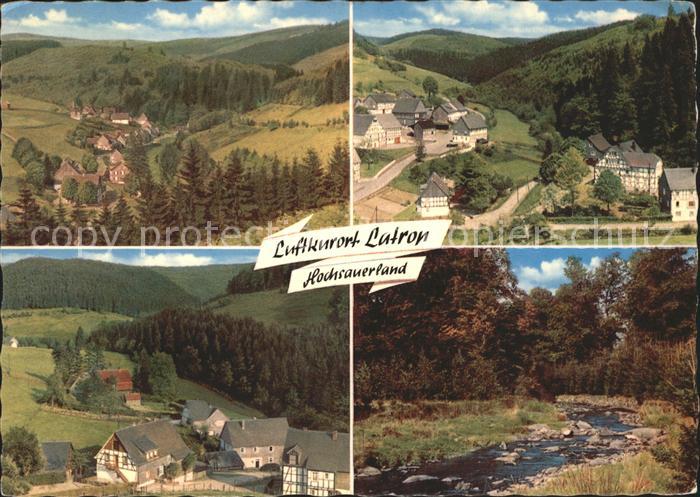 Latrop Sauerland Panorama Waldpartie am Fluss