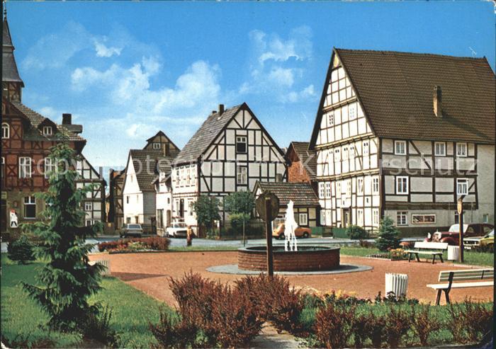 Helmarshausen Marktplatz Brunnen