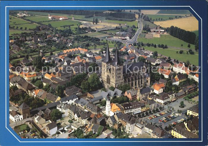 Xanten Dom Roemisches Amphitheater Fliegeraufnahme