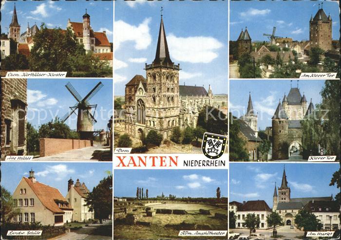 Xanten Kloster Dom Klever Tor Markt Amphitheater Schule Muehle