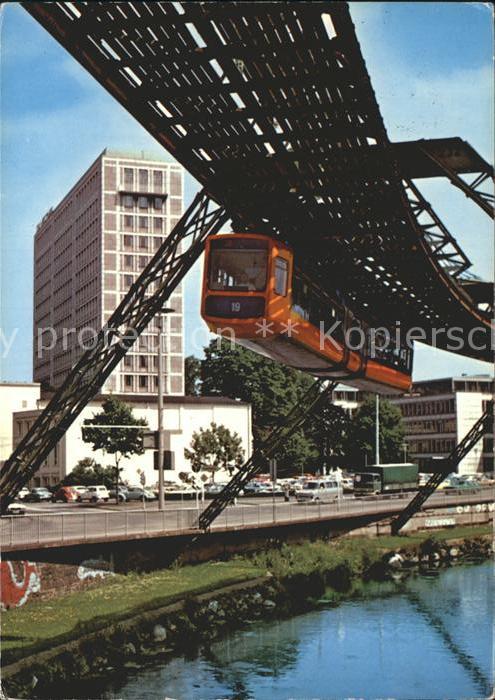 Elberfeld Wuppertal Glanzstoff Hochhaus Schwebebahn