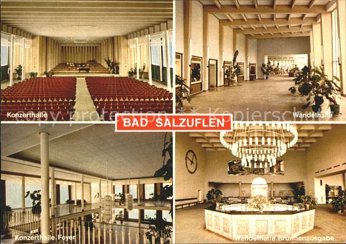 Bad Salzuflen Konzerthalle Wandelhalle Brunnen Konzerthalle Foyer