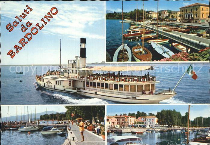 Bardolino Lago di Garda Lago di Garda Gardasee Ausflugsdampfer Hafen