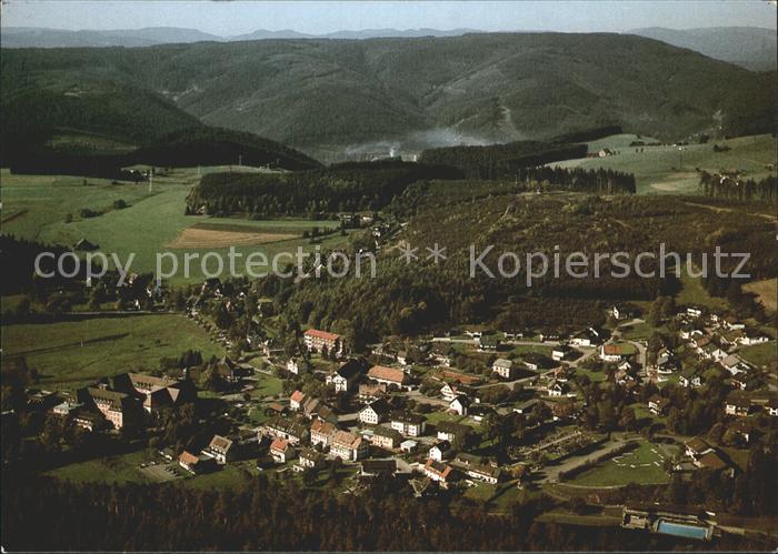 Friedenweiler Kneippkurort Wintersportplatz Schwarzwald Fliegeraufnahme