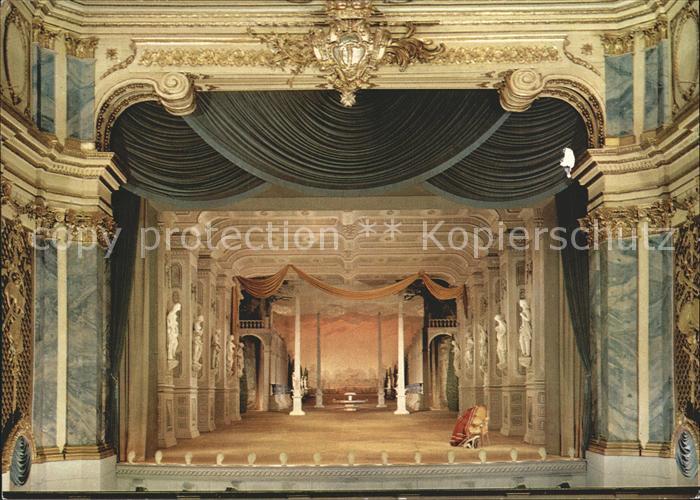 Schwetzingen Buehne des Rokoko Theaters