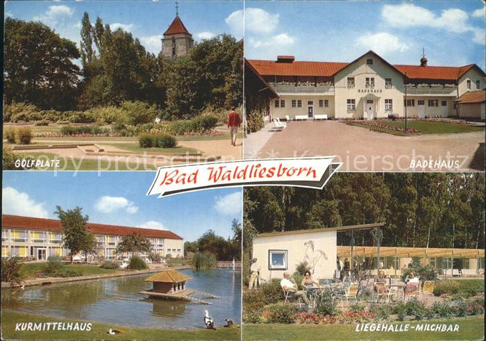 Bad Waldliesborn Golfplatz Badehaus Liegehalle Milchbar Kurmittelhaus