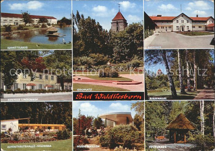 Bad Waldliesborn Kurmittelhaus Kurhaus Liegehalle Milchbar Golfplatz Badehaus Bi