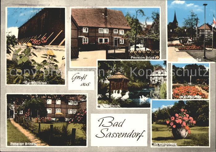 Bad Sassendorf Gradierwerk Pension Brinks Kurpark Schlossteich