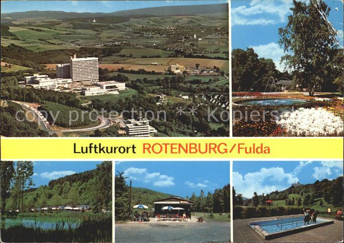 Rotenburg Fulda Herz und Kreislaufzentrum Park Teich Kiosk Wassertreten Luftkuro