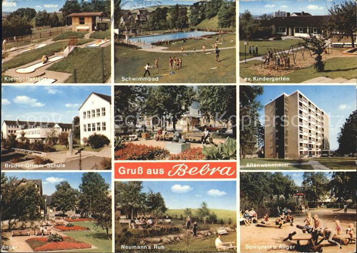 Bebra Kleingolfanlage Schwimmbad Kindergarten Schule Altenwohnheim Spielplatz Ne