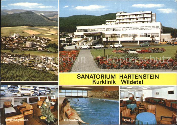 Reinhardshausen Sanatorium Hartenstein Kurklinik Wildetal Hallenbad