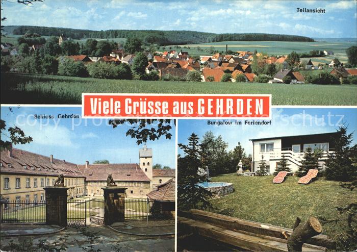 Gehrden Westfalen Teilansicht Schloss Bungalow im Feriendorf