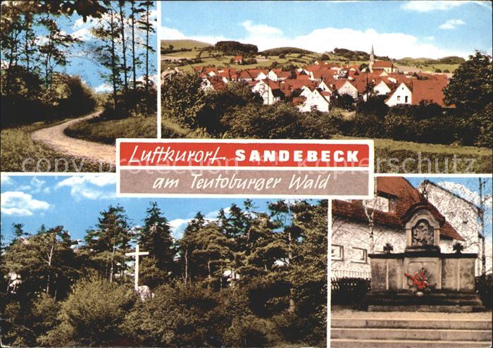 Sandebeck Luftkurort Teutoburger Wald Kreuz Gedenkstein