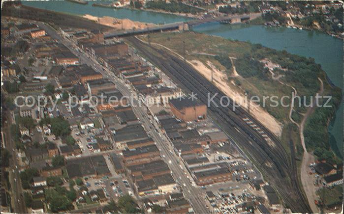 Lorain Fliegeraufnahme Broadway Business Section Black River