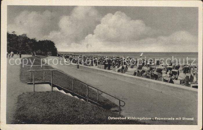 Kuehlungsborn Ostseebad Promenade mit Strand