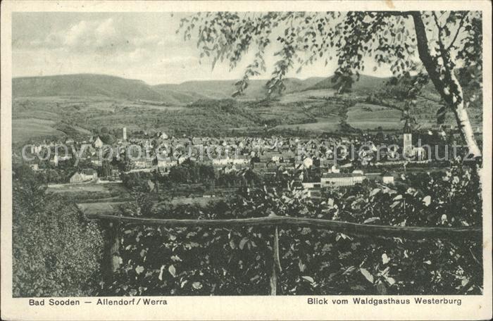 Bad Sooden-Allendorf Blick vom Waldgasthaus Westerburg