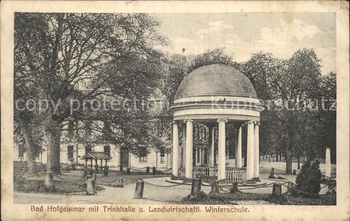 Hofgeismar Bad mit Trinkhalle und landwirtschaftliche Winterschule