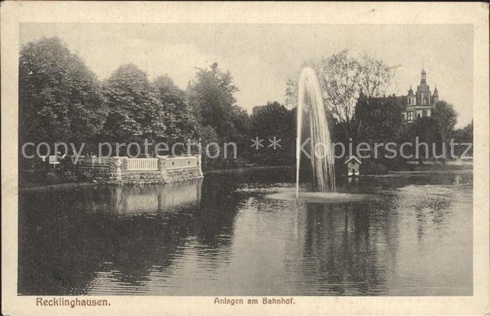 Recklinghausen Westfalen Anlagen am Bahnhof