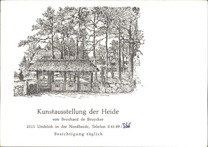 Undeloh Kunstausstellung der Heide Kuenstlerkarte Bernhard de Bruycker