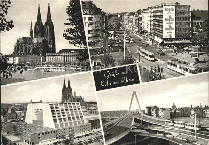 Koeln Rhein Dom Hohenzollernring Opernhaus Severinsbruecke