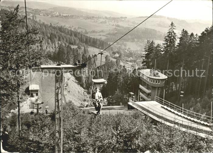 Klingenthal Vogtland Grosse Aschbergschanze mit Sessellift