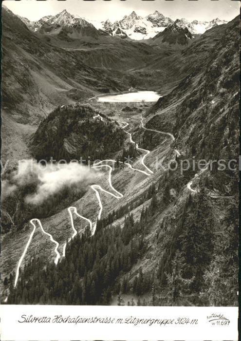 Silvretta-Hochalpenstrasse mit Litznergruppe