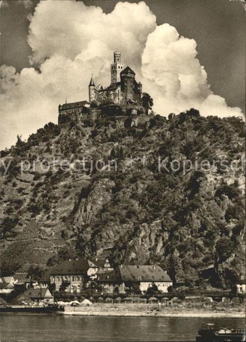 Braubach Rhein mit Marksburg