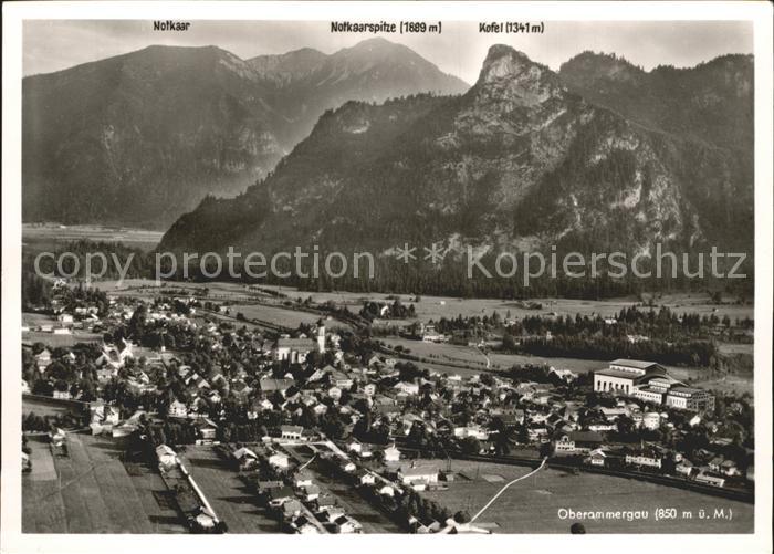 OBERAMMERGAU Bayern Fliegeraufnahme