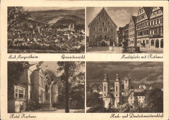 Bad Mergentheim Marktplatz Rathaus Hotel-Kurhaus Deutschmeisterschloss