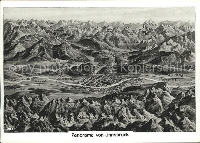 Innsbruck Panoramakarte