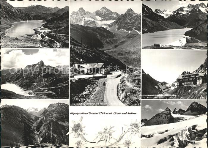 Vermunt-Eisbruch Alpengasthof mit Litzner und Seehorn