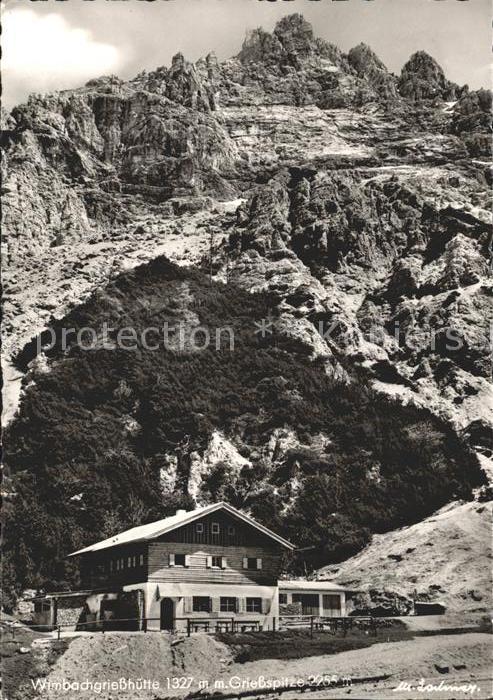 BERCHTESGADEN Bayern Berghuette mit Griessspitze