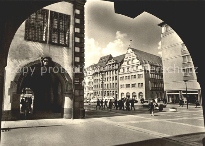 LEIPZIG Sachsen Markt mit Alter Waage
