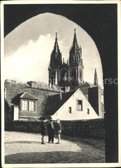 Meissen Elbe Sachsen mit Dom