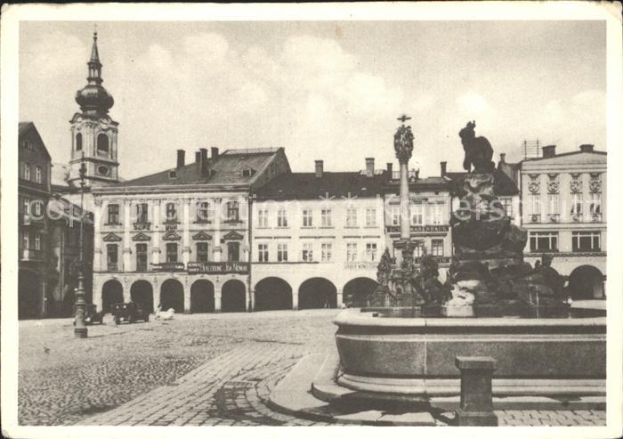 Trautenau Tschechien Marktplatz mit Ruebezahlbrunnen