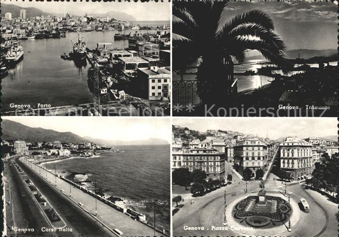 Genova Genua Liguria Porto Tramonto Corso-Italia