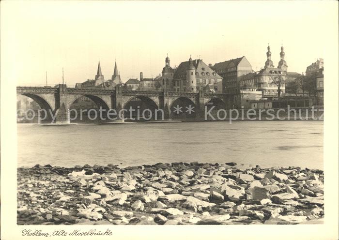 Koblenz Rhein alte Moselbruecke