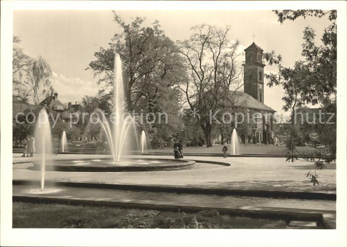 Fuerth Bayern Stadtpark Fontaenenhof Auferstehungskirche