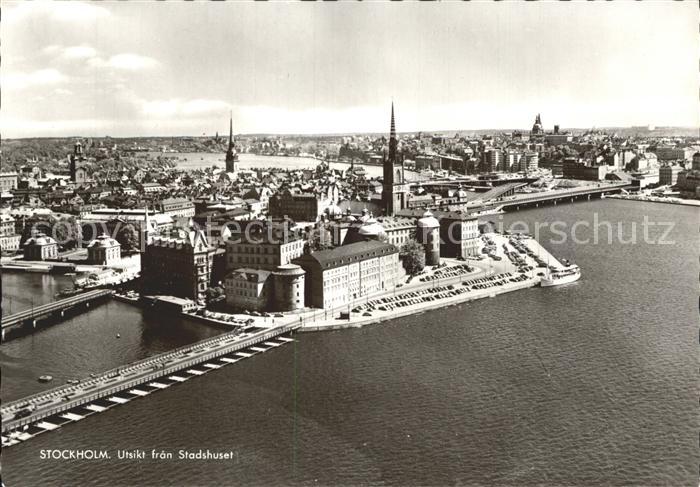 Stockholm Fliegeraufnahme mit Stadthaus