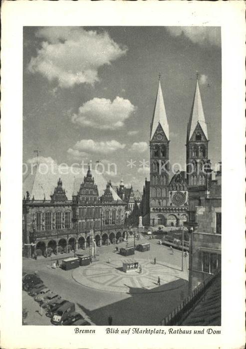 BREMEN  CITY Marktplatz Rathaus Dom