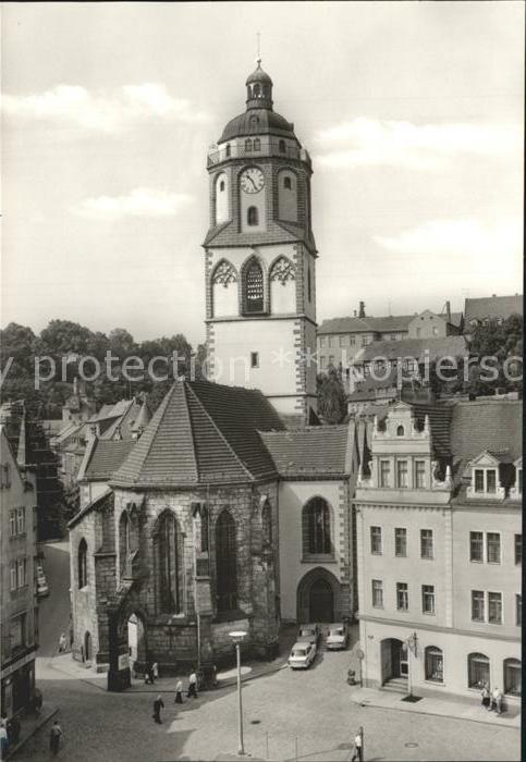 Meissen Elbe Sachsen Markt und Frauenkirche