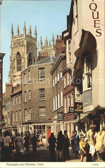 York UK Petergate and Minster