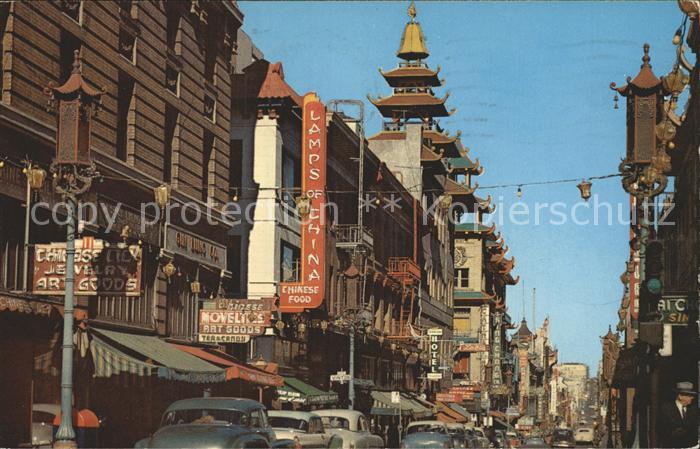San Francisco California Great Avenue Chinatown