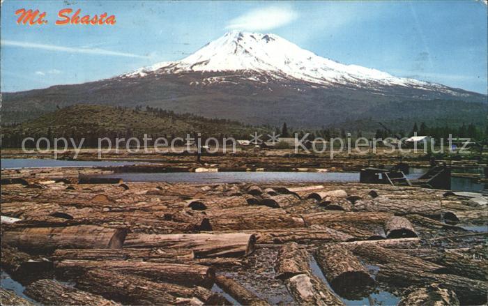 Mount Shasta Log Pond and Mount Shasta