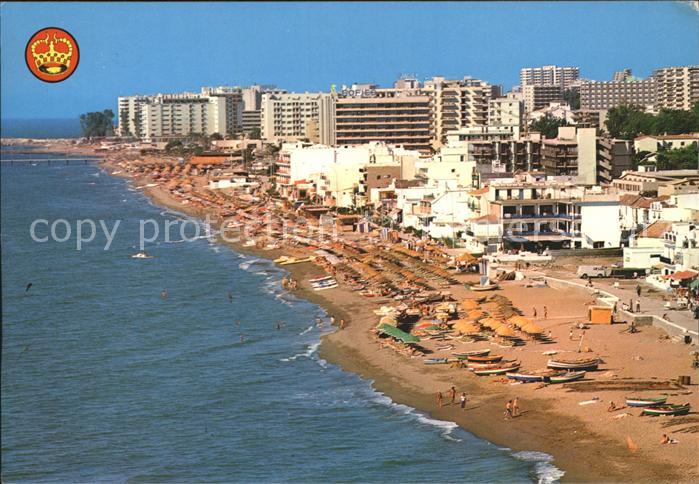 La Carihuela Sonnenkueste Strand Fliegeraufnahme