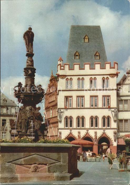 TRIER CITY Steipe mit Rotem Haus Brunnen