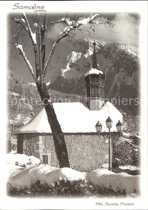 Samoens Chapelle du Berouze sous la neige