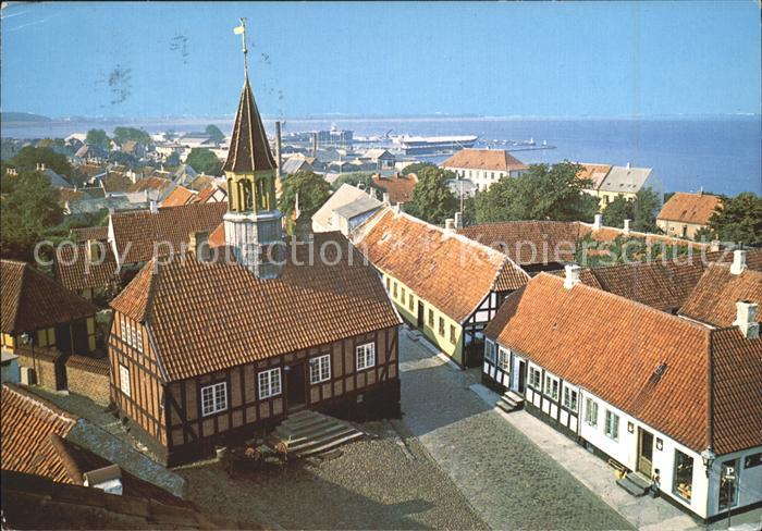 Ebeltoft det gamle Radhus Rathaus Meerblick