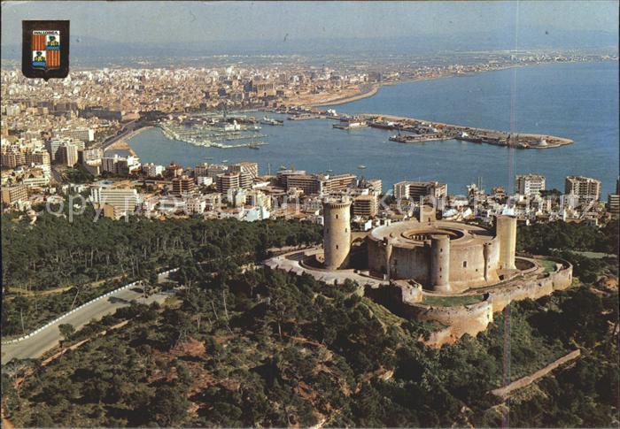 Palma de Mallorca Castillo de Bellver Puerto vista aerea