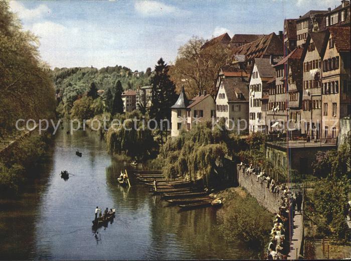 TueBINGEN BW Partie am Neckar mit Hoelderlinturm Universitaetsstadt